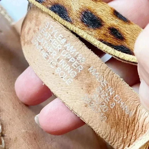 Madewell Malia Leopard Espadrille Platform Sandals size 8 - Picture 11 of 13